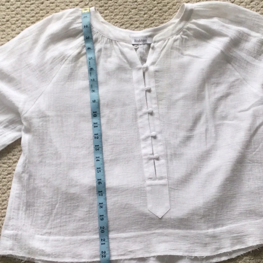 White cotton blouse - Picture 6 of 8